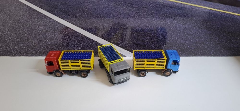 Macheta Roman diesel butelii scara 1/43