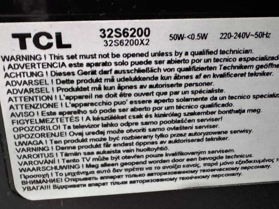 Телевизор TCL 32S6200 HD LED Smart TV ANDROID
