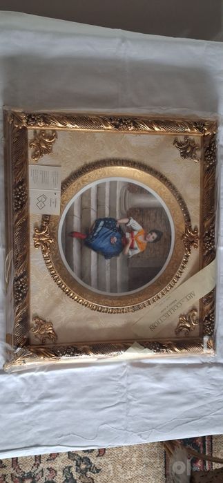 Элитная картина из Италии (Фарфор Каподимонте), 54х47 см