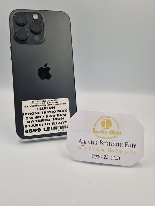 Iphone 16 Pro Max 256 GB Bat 100 cod 22121