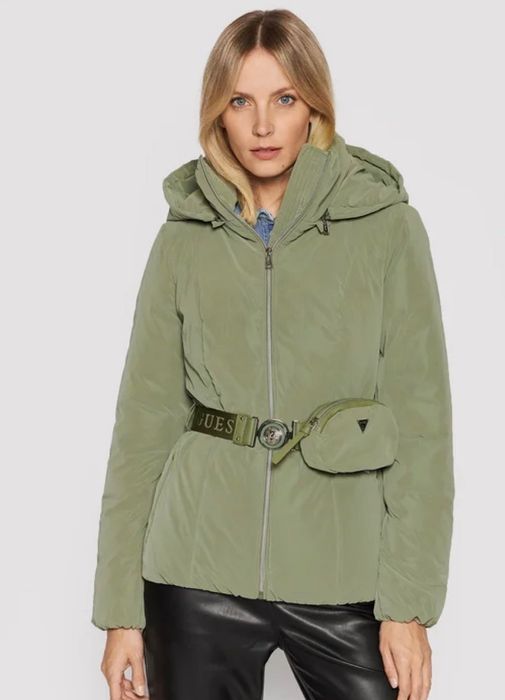 Дамско непромокаемо яке Guess Bella - бордо и маслинено
