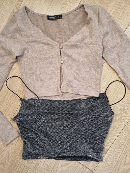 Lot haine femei, cardigan scurt +top H&M