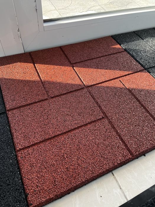 Резиновая плитка, брусчатка