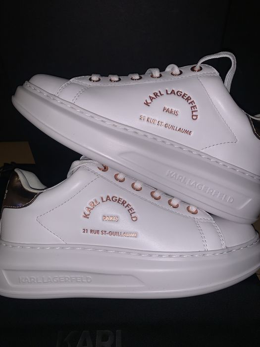 Sneakers Karl Lagerfeld White Lthr & W/Pink