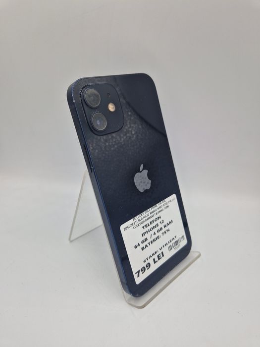 IPHONE 12 64 GB / 75% BATERIE GARANTIE ! #55329