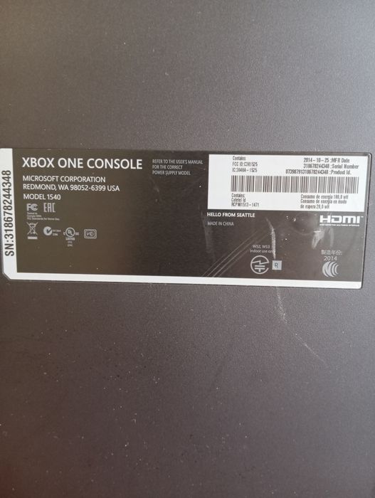 Игровая приставка XBOX Model 1540