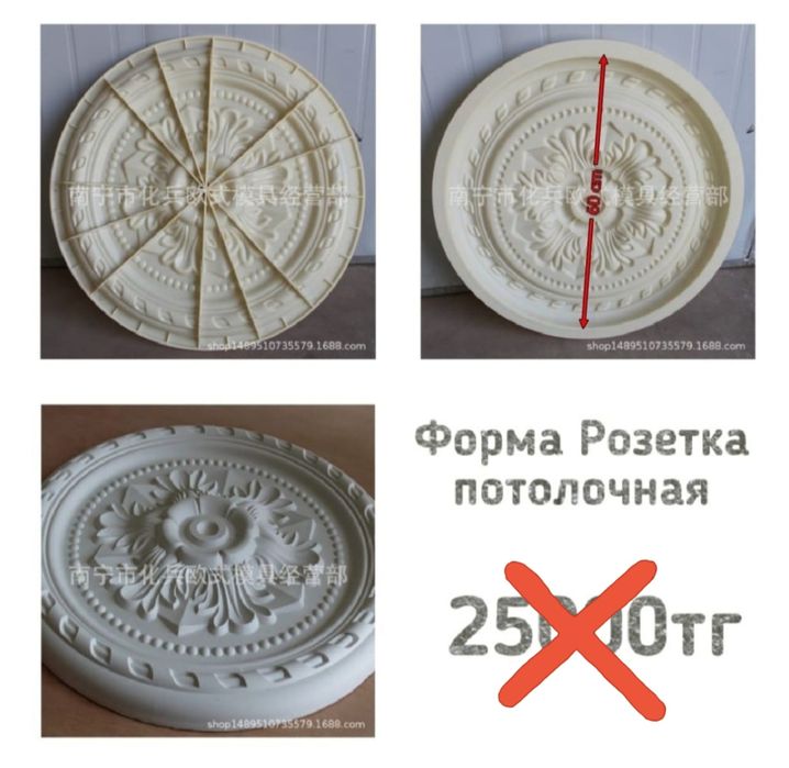 Пластиковая форма. Силиконовая форма для гипса.