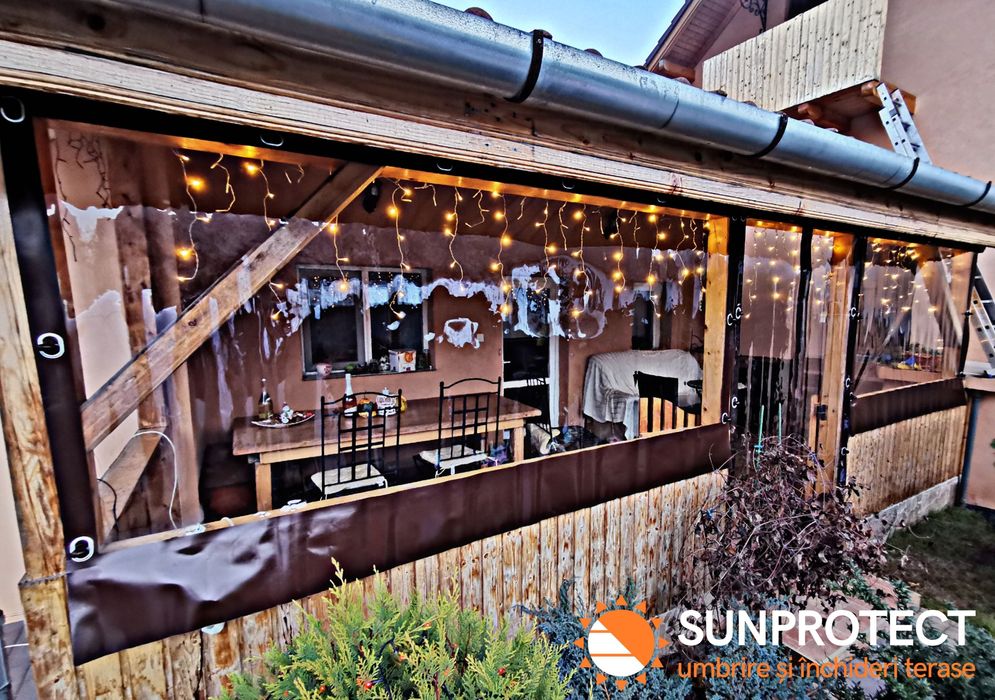 Sisteme de Închidere cu folie PVC. Rulou casetat, simplu, bride.