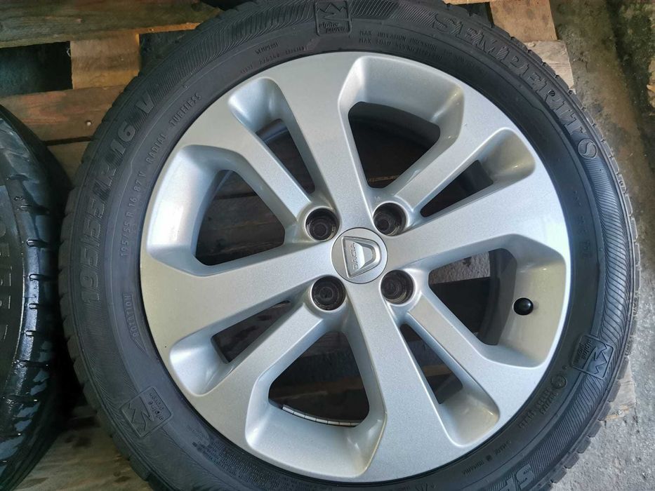 Jante Originale Dacia Lodgy / Sandero R.16 cu anvelope de vara