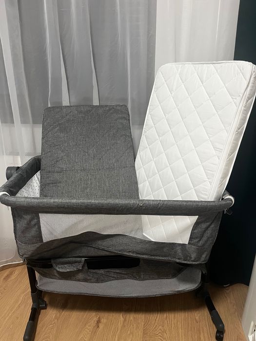 Patut co-sleeper 6in1 si saltea cocos