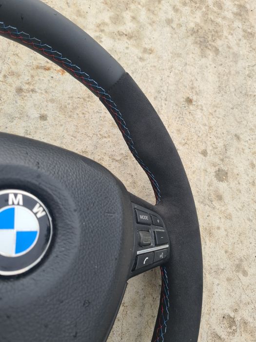 Volan M bmw f10 f11 alcantara cu piele nappa