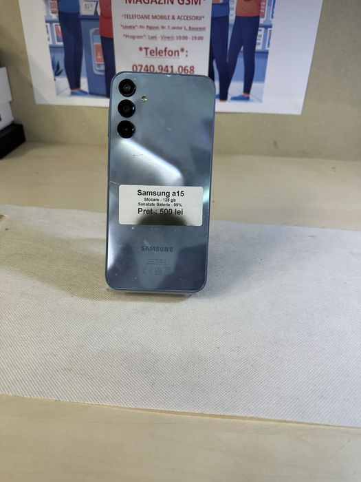 Samsung a15 / 128 gb / garantie / folie sticla cadou