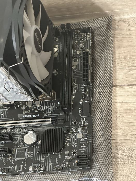 Комплект проц 10400F + H510M мать + башня