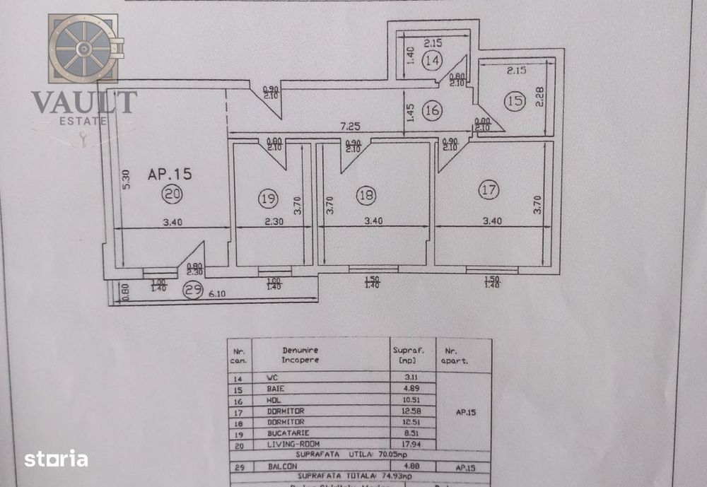 Apartament 3 Camere cu Centrala- 2 Bai- Dobroesti Fundeni