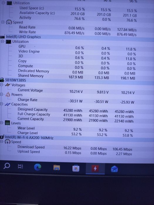Lenovo L15 gen 1,i7 -10th,8gb ram,ssd 256 GB ,15.6 fhd ips