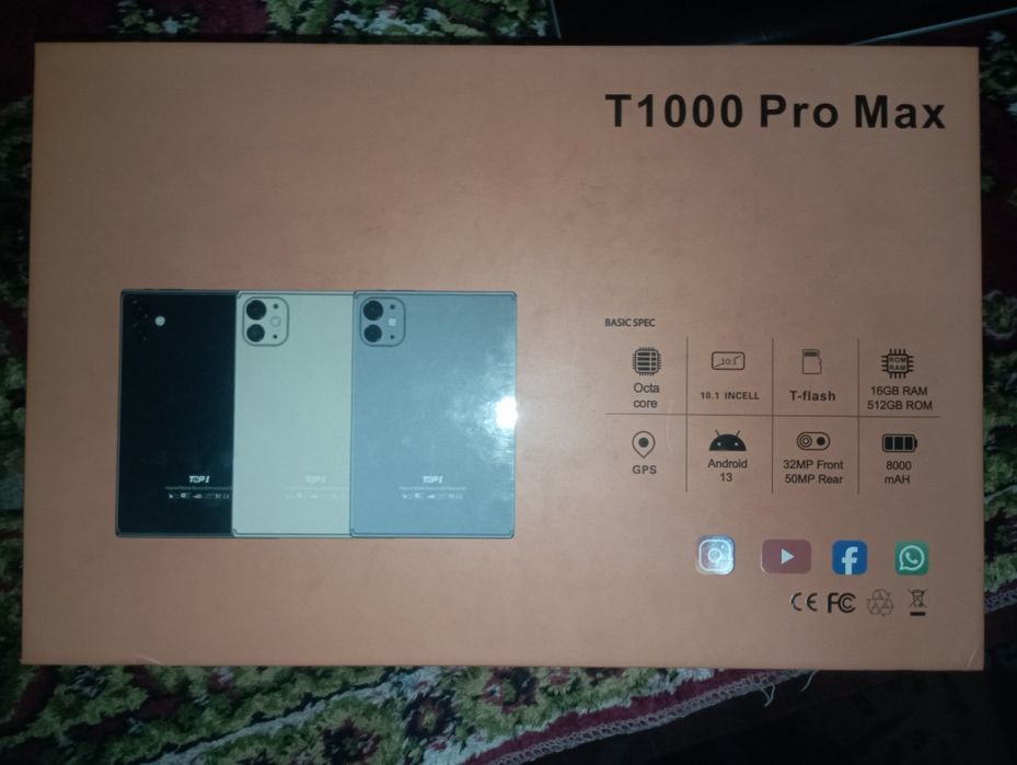 Планшет T1000 pro max
