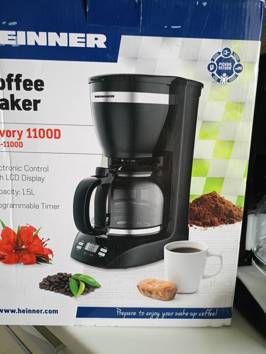Vând cafetieră Heinner,cu program,nou nouta,produs de calitate superio