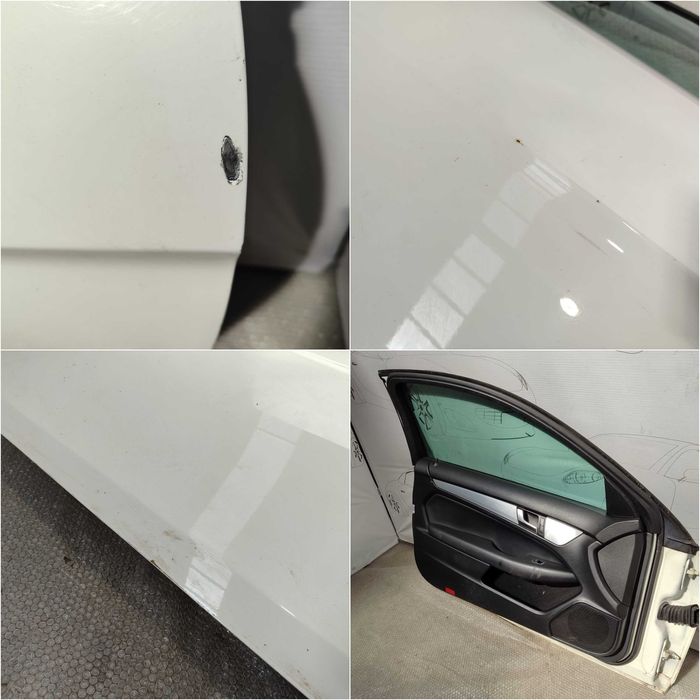 Ușă Față Stânga Mercedes-Benz C-Class W204 Coupe Alb Cod Culoare 650 Calcite White 2013 / [2007-2014] / A2047200005 (2A)
