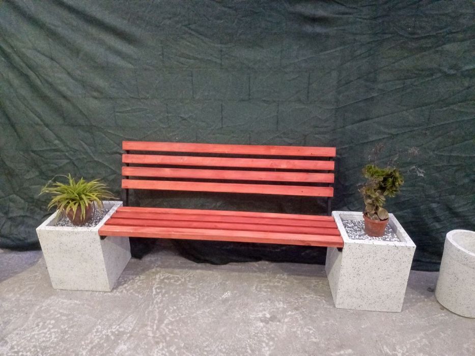 Скамейка урна вазон кашпо