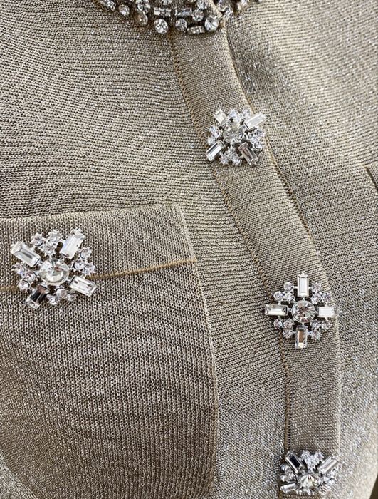 Дамска Официална Рокля Бежов Цвят