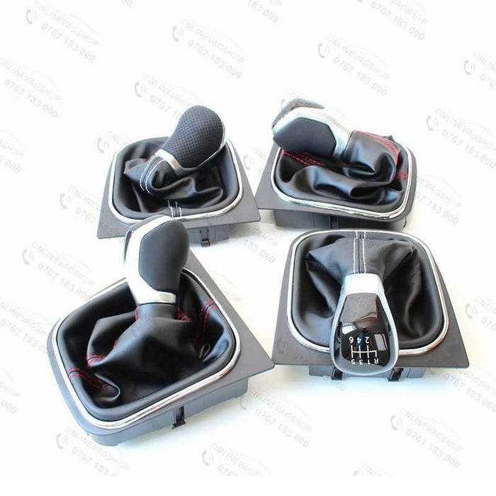 Nuca schimbator viteze piele VW Golf 5, Golf 6, Jetta, Eos, Scirocco
