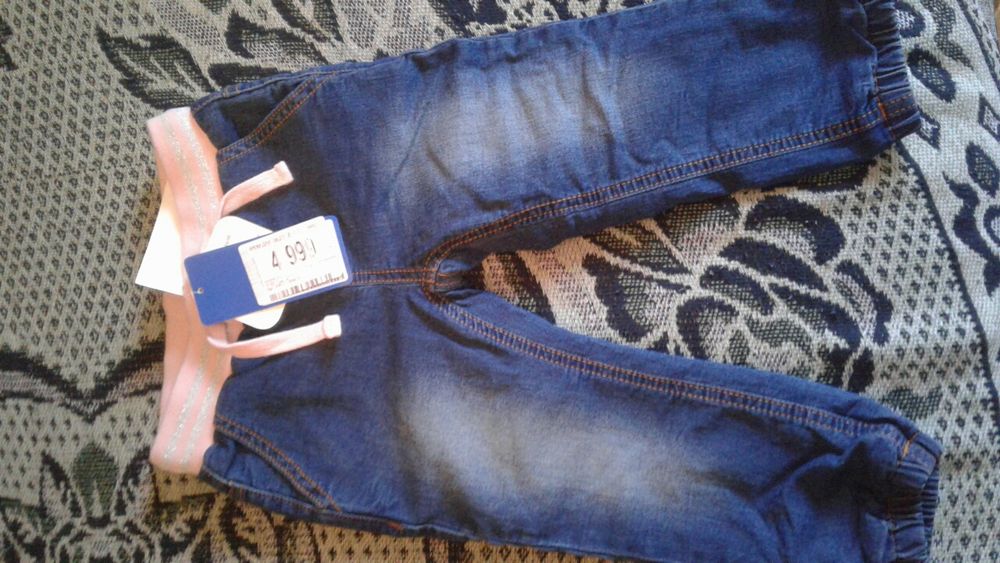 Теплые джинсы девочки