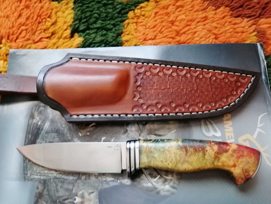 Нож на Андрей Бирюков от К340 стомана закален на 62hrc