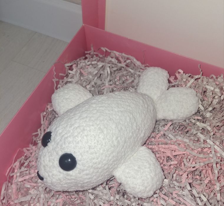 Вязанный тюлень ручной работы