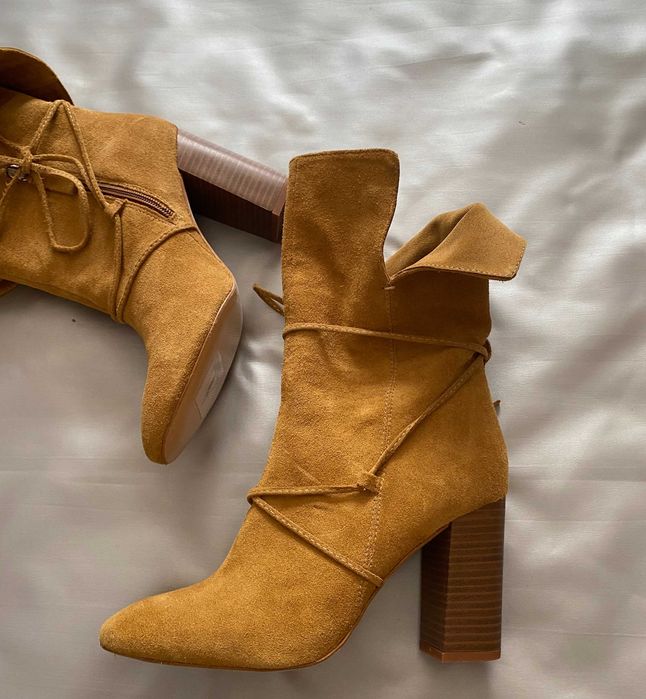 Cizme dama, Zara, 38, piele naturala, noi