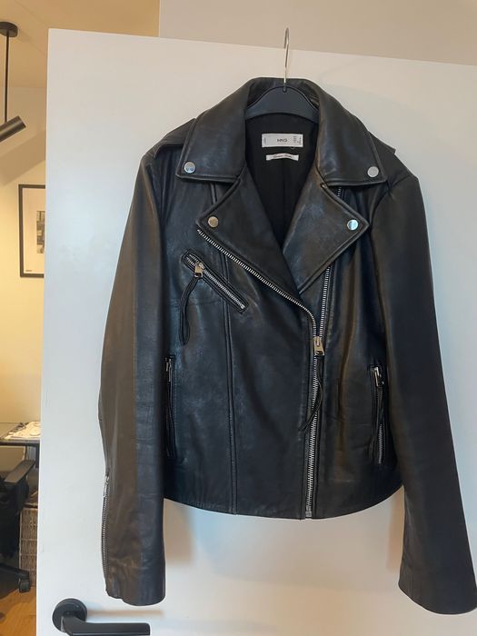 Кожено яке от естествена кожа Mango