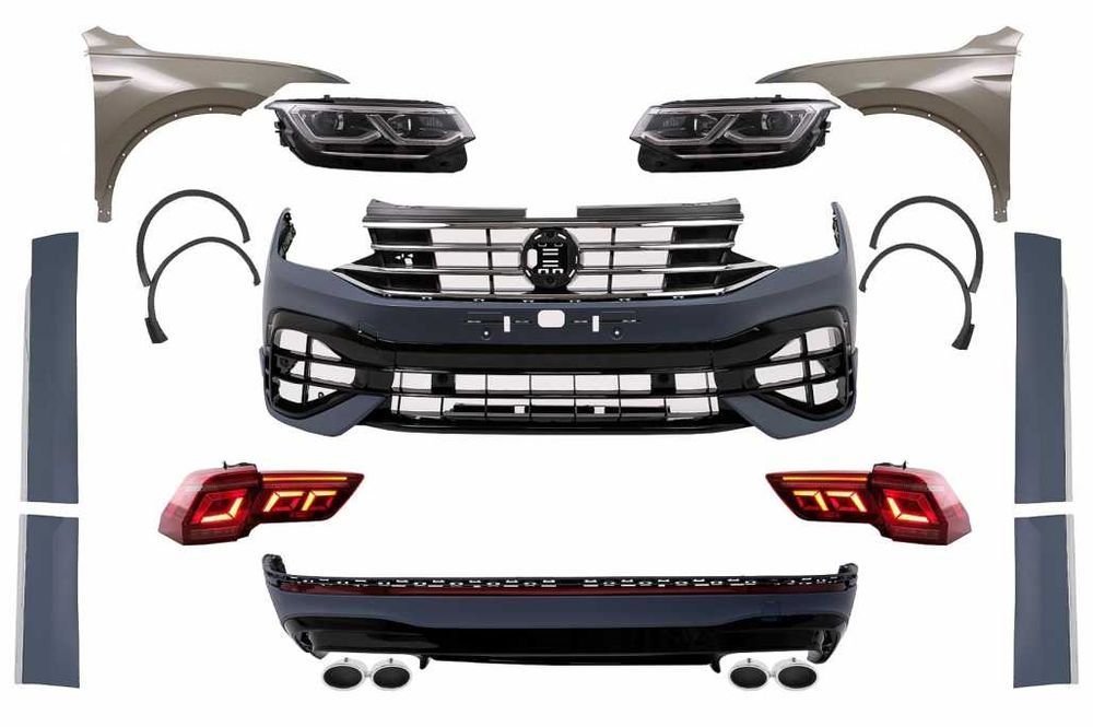 Pachet Exterior VW Tiguan II Mk2 AD BW(2016-2019) Conversie 2021 RLook