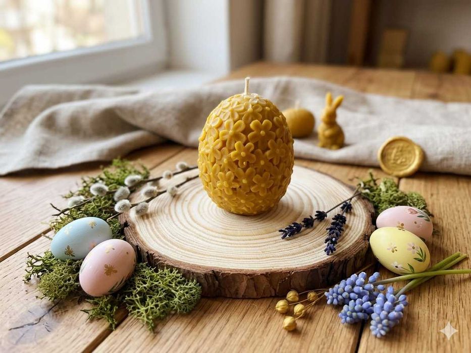 ВЕЛИКДЕНСКИ свещи от натурален пчелен восък