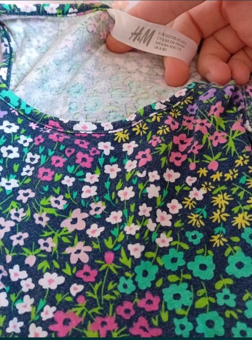 set lot 2 rochite 122 128 6 7 ani rochie fata vara h&m