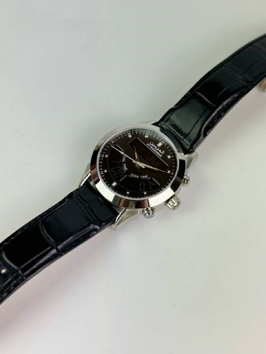 Al-Harameen 6102 FSBL erkaklar soati safir kristalli va namoz vaqtini