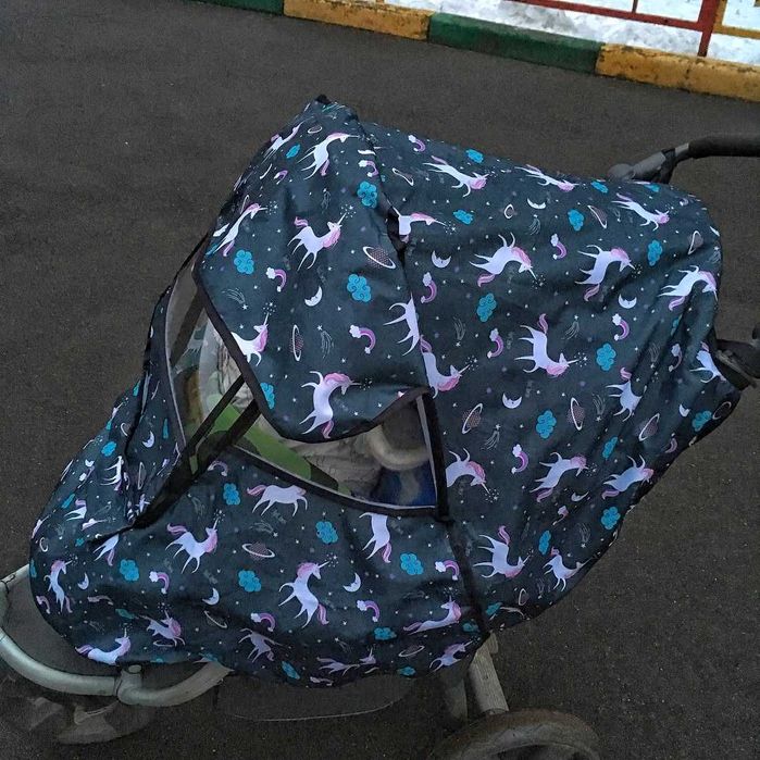Универсальный дождевик для коляски и санок