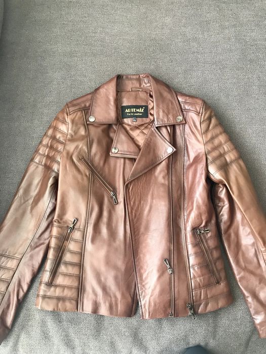 Дамско яке естесвена кожа