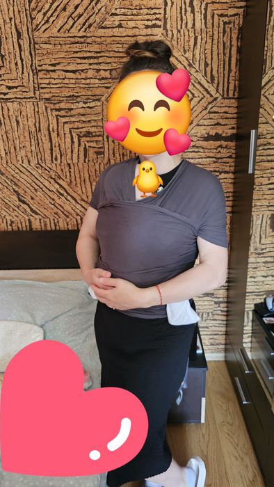 Ergobaby Слинг Aura marama Sustainable Knit Soft Black