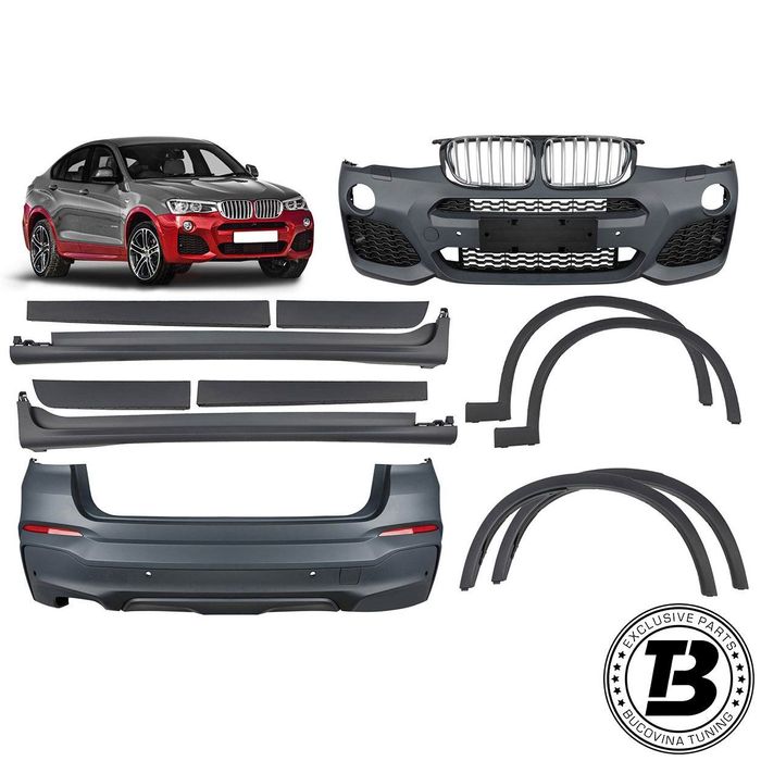 Pachet Exterior compatibil cu BMW X4 F26 X4M Design
