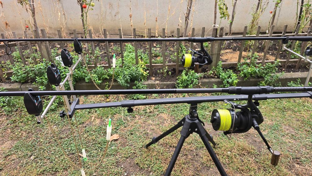 Set lansete Okuma Custom Black si rodpod+avertizori si hangere