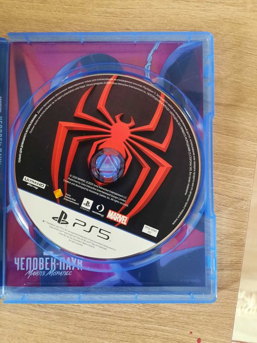 Продам диск пс 5 человек паук Майлз Моралес