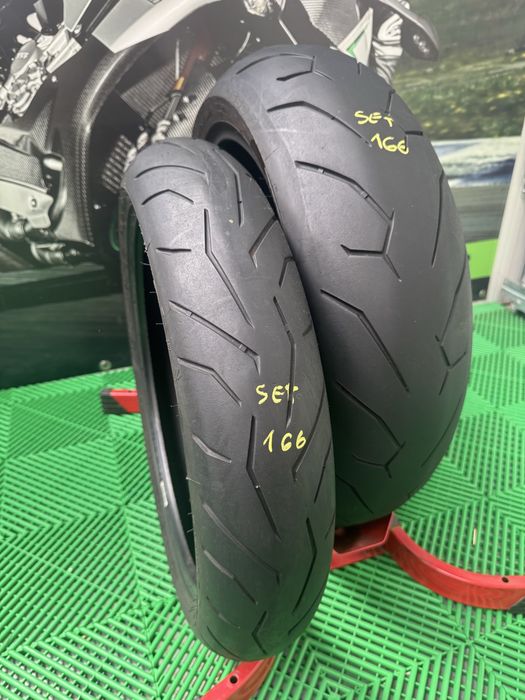 Set Anvelope Moto 120 70 17 si 180 55 17 Pirelli Diablo Rosso2 2021 Cauciuc Fata spate set166
