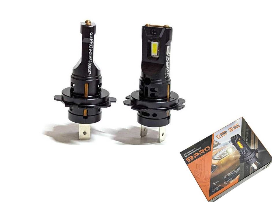 200W Диодни крушки H7 с вграден вентилатор LED – T281