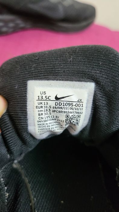 Nike negru 31,5 unisex