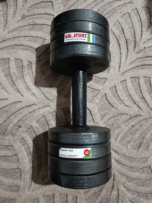 Gantel 12 kg 1 dona