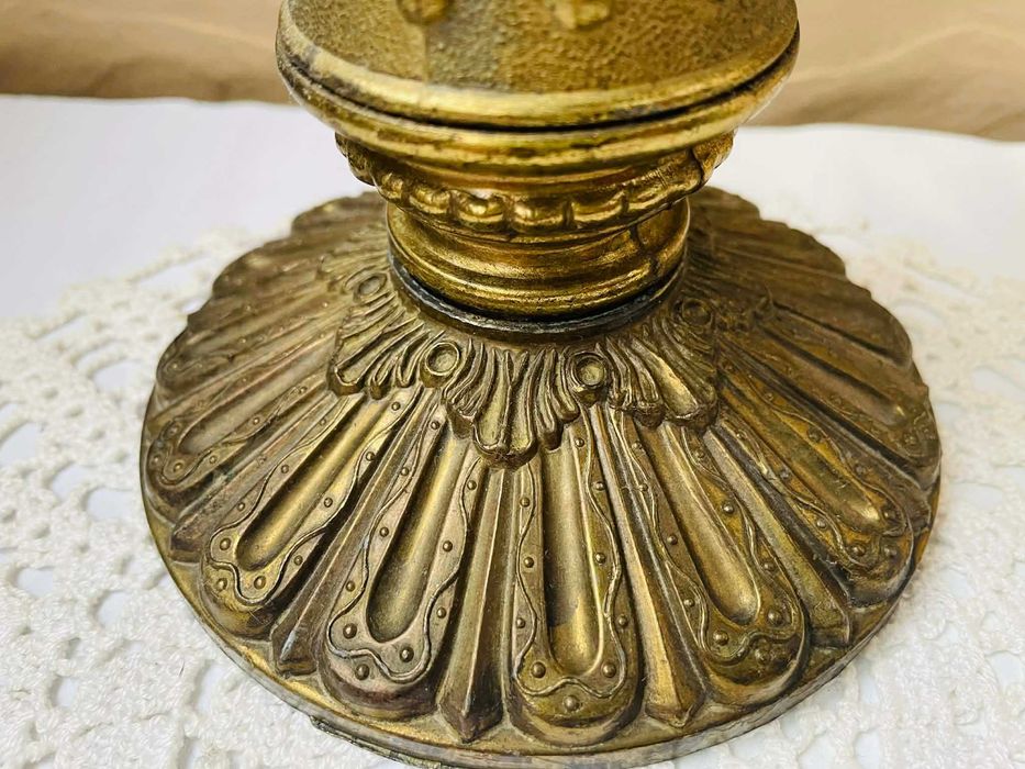 Красива голяма месингова лампа от Англия