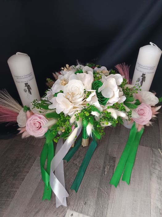 Lumânări de cununie sau botez, buchete și aranjamente