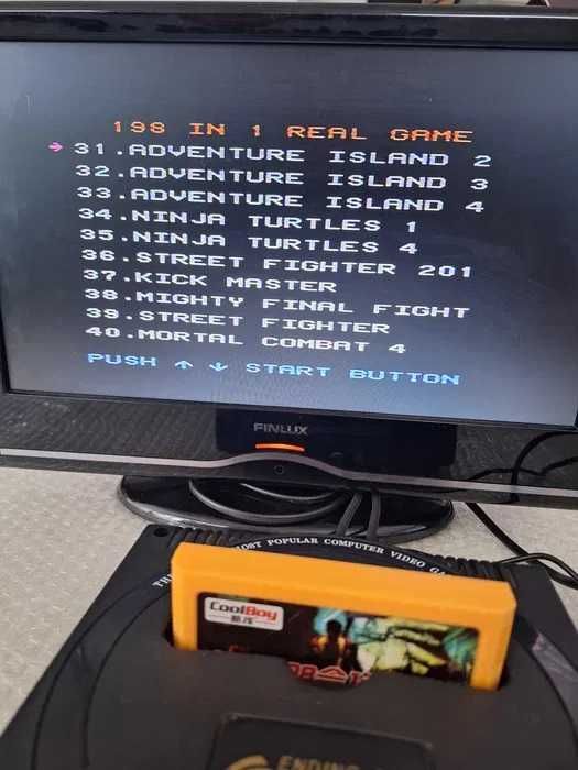 198 jocuri caseta discheta galbena clasica cu jocuri pentru consola TV