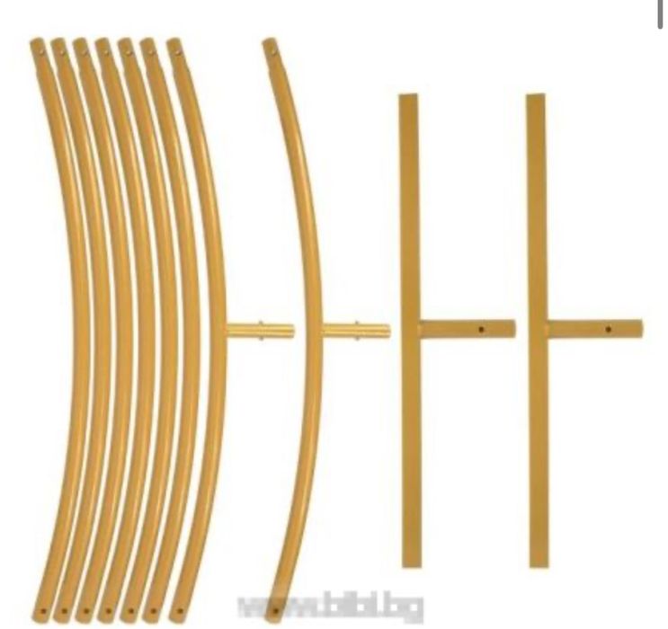 Кръгла метална арка за балони златна 200 см.