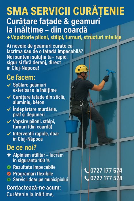 Firma de curățenie&alpinism utilitar