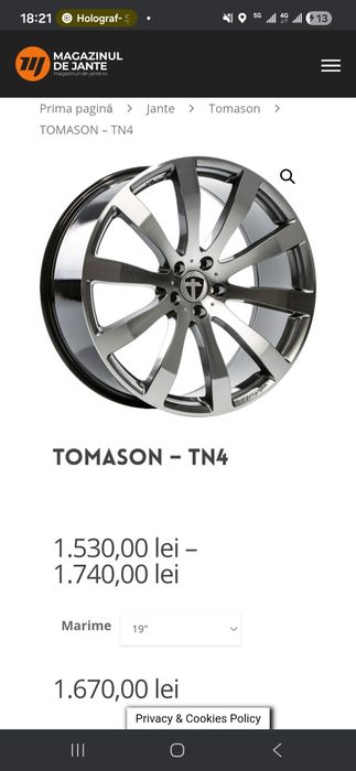Jante BMW R19 - 5x120 - TOMASON GERMANY